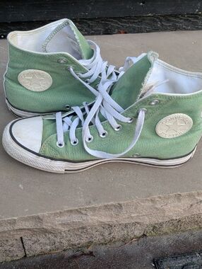 Converse High Top Sneakers - Mint Green with White